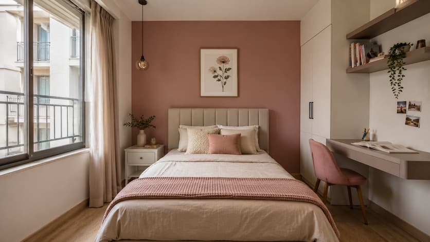 Centre the bed on the longest wall - Design a Small Bedroom for a Girl