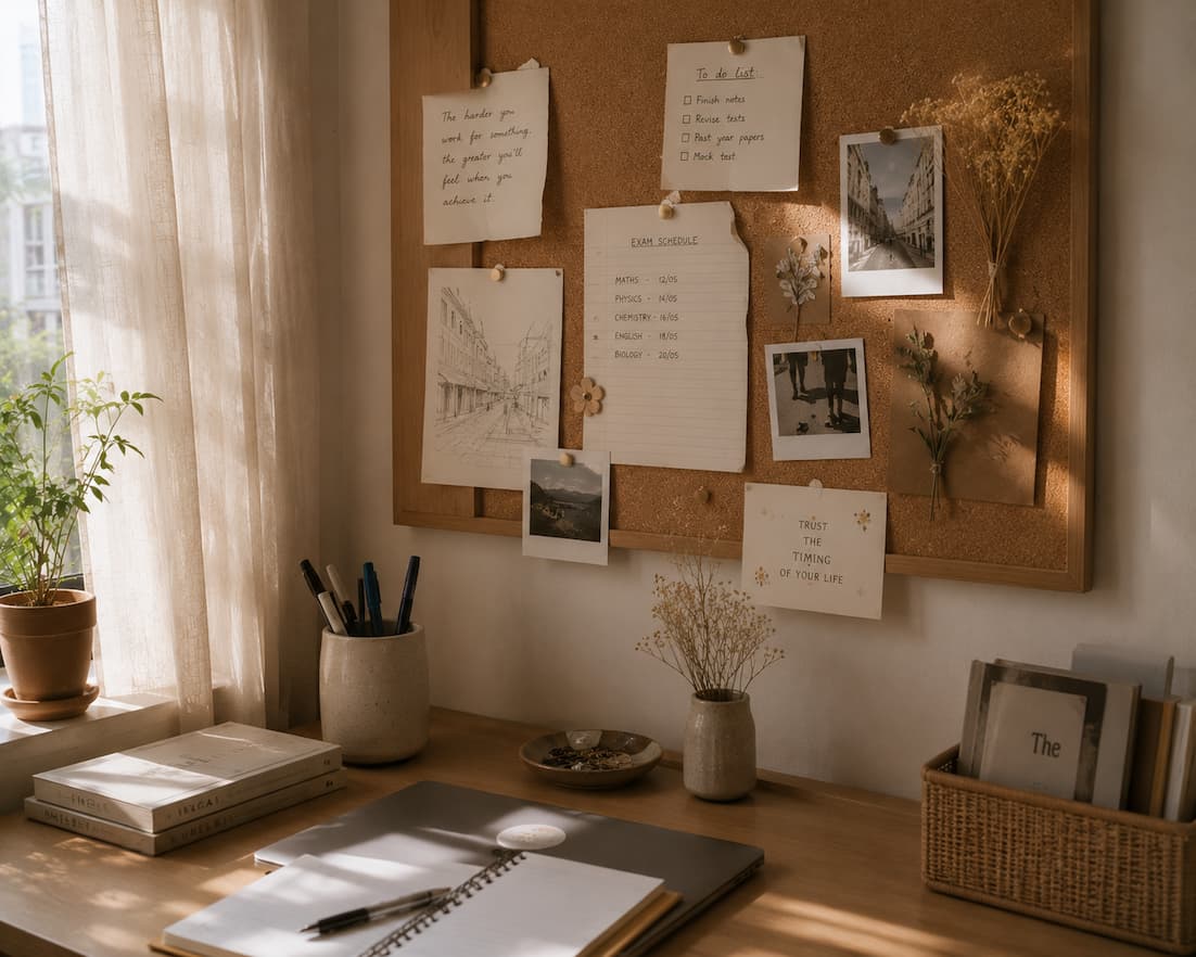 Give her a corkboard instead of fixed decor - Design a Small Bedroom for a Girl