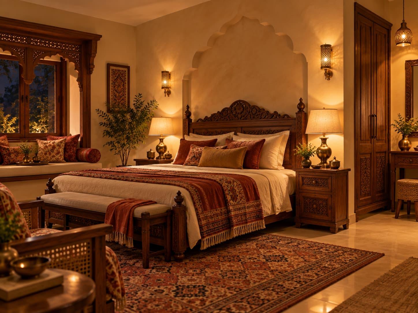 Rajasthani Bedroom Design Lighting Ideas
