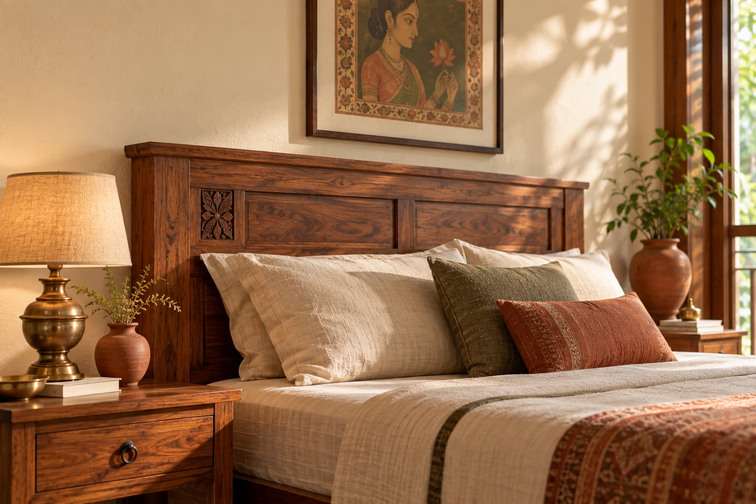 Bengali Wooden Bed and Heritage Bedroom Furniture