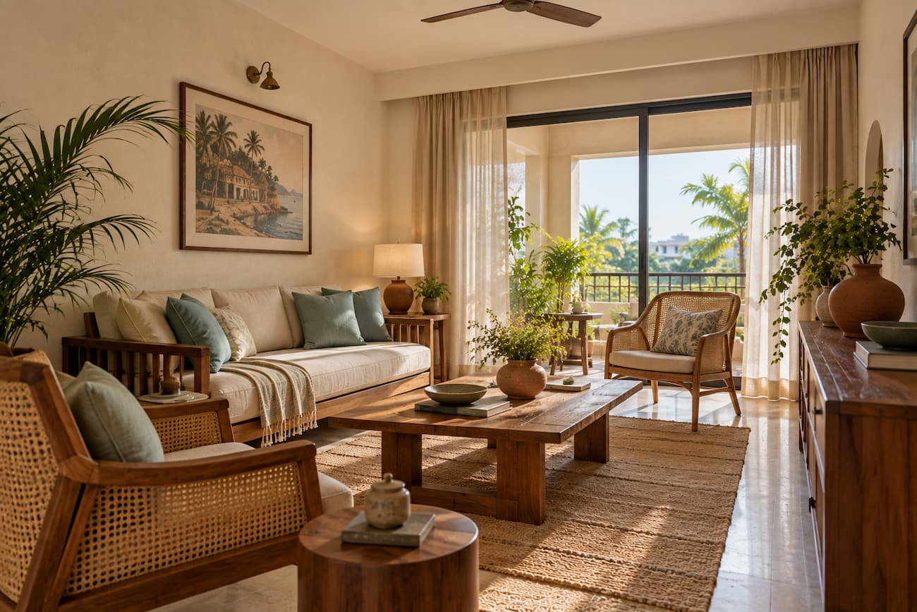 A Coastal Goan Living Room