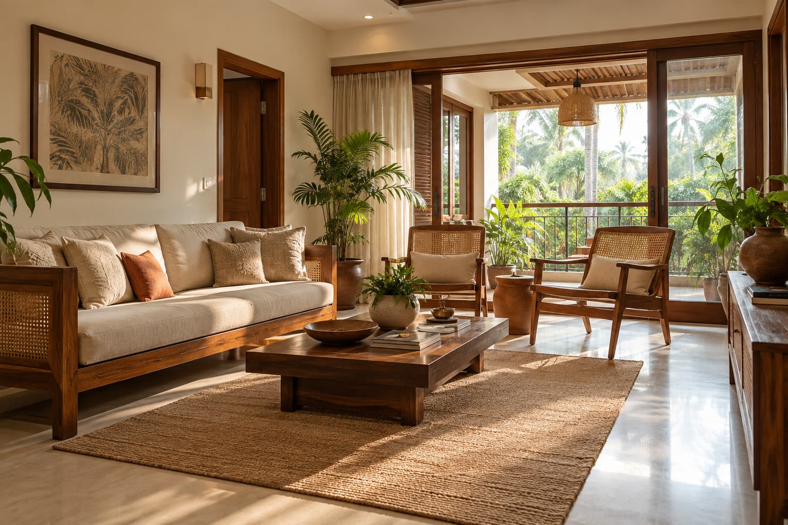 Kerala Courtyard Living Room