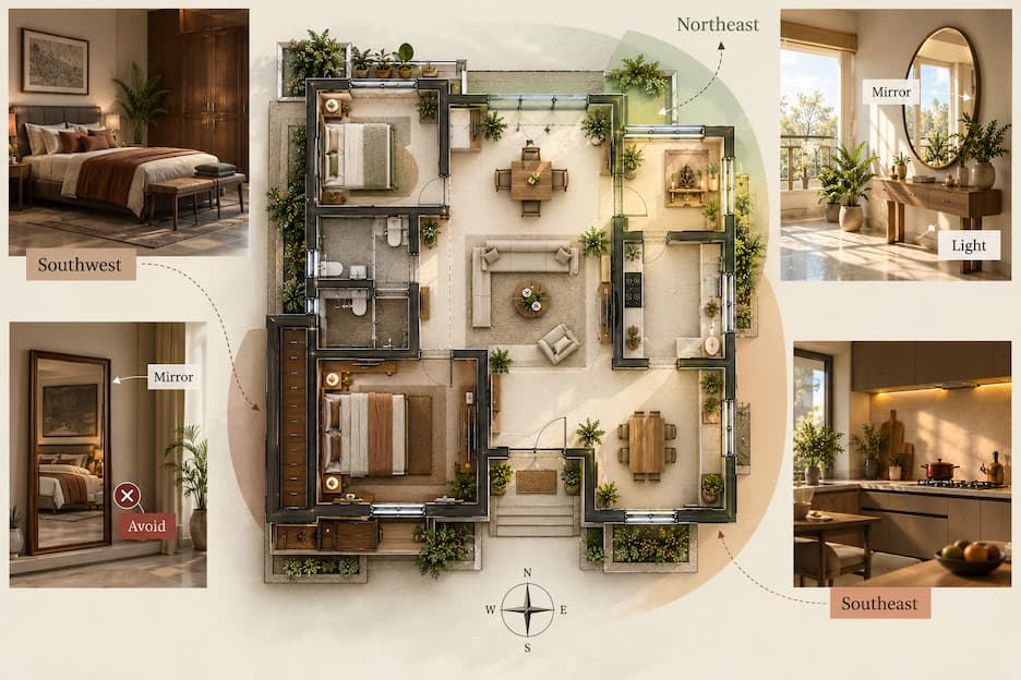 Vastu Colours Mirrors and Home Decor Placement Tips