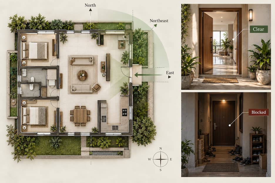 Vastu Tips for Main Entrance Direction and Placement
