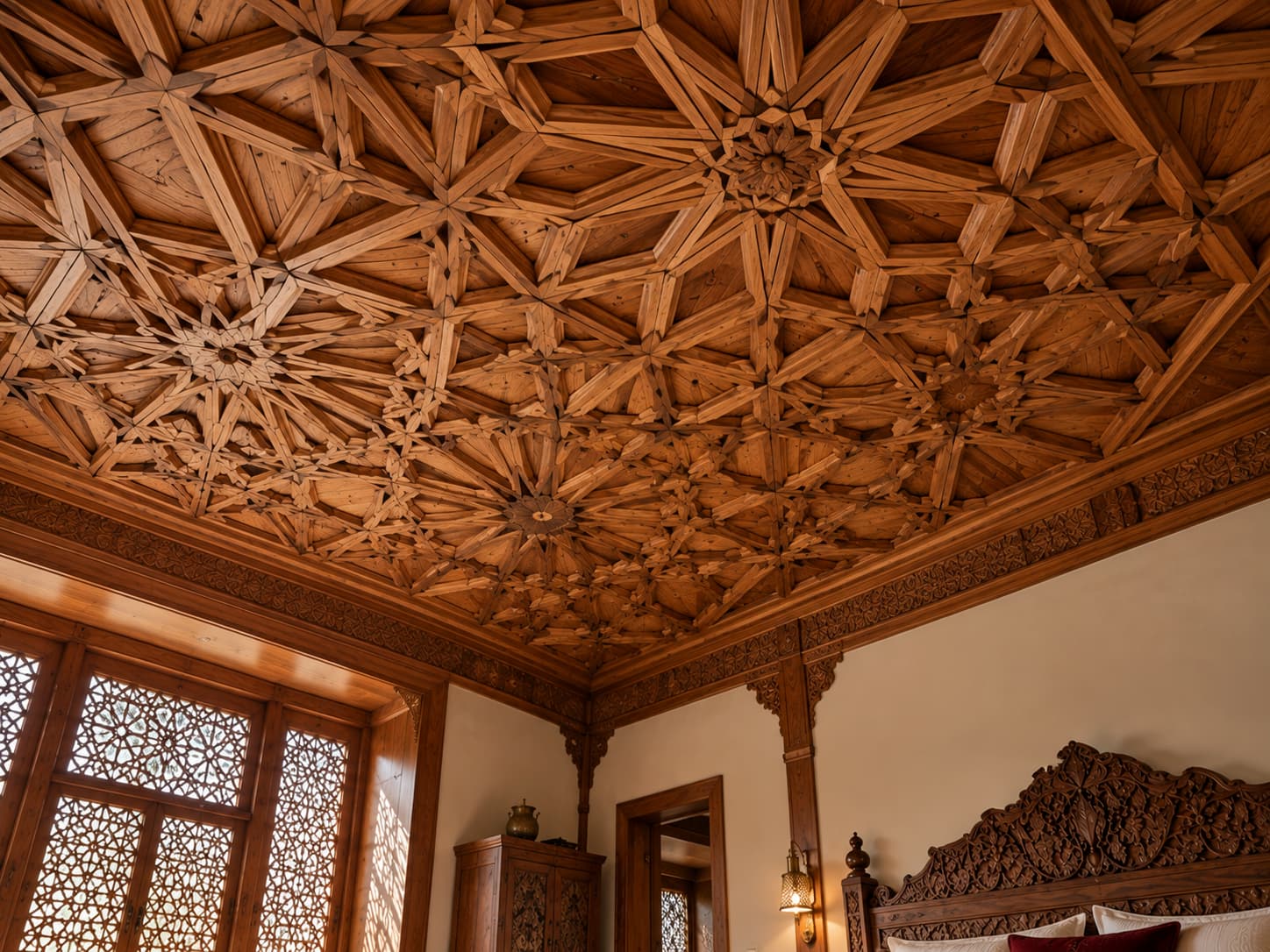 Contemporary Kashmiri Bedroom