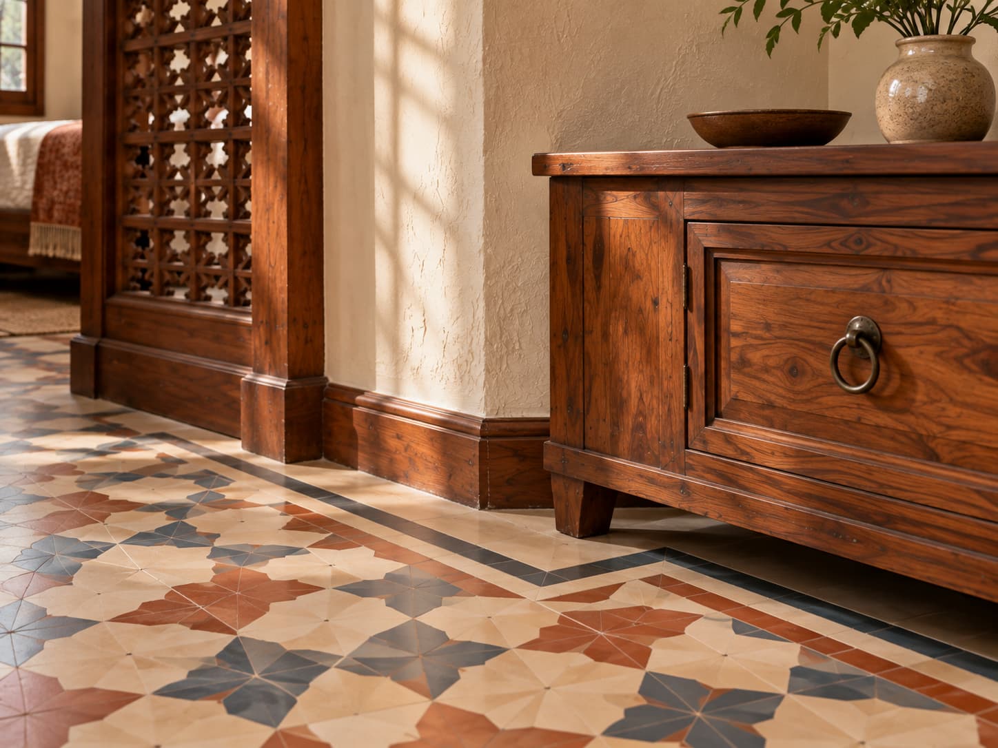 Modern Heritage Gujarati Bedroom