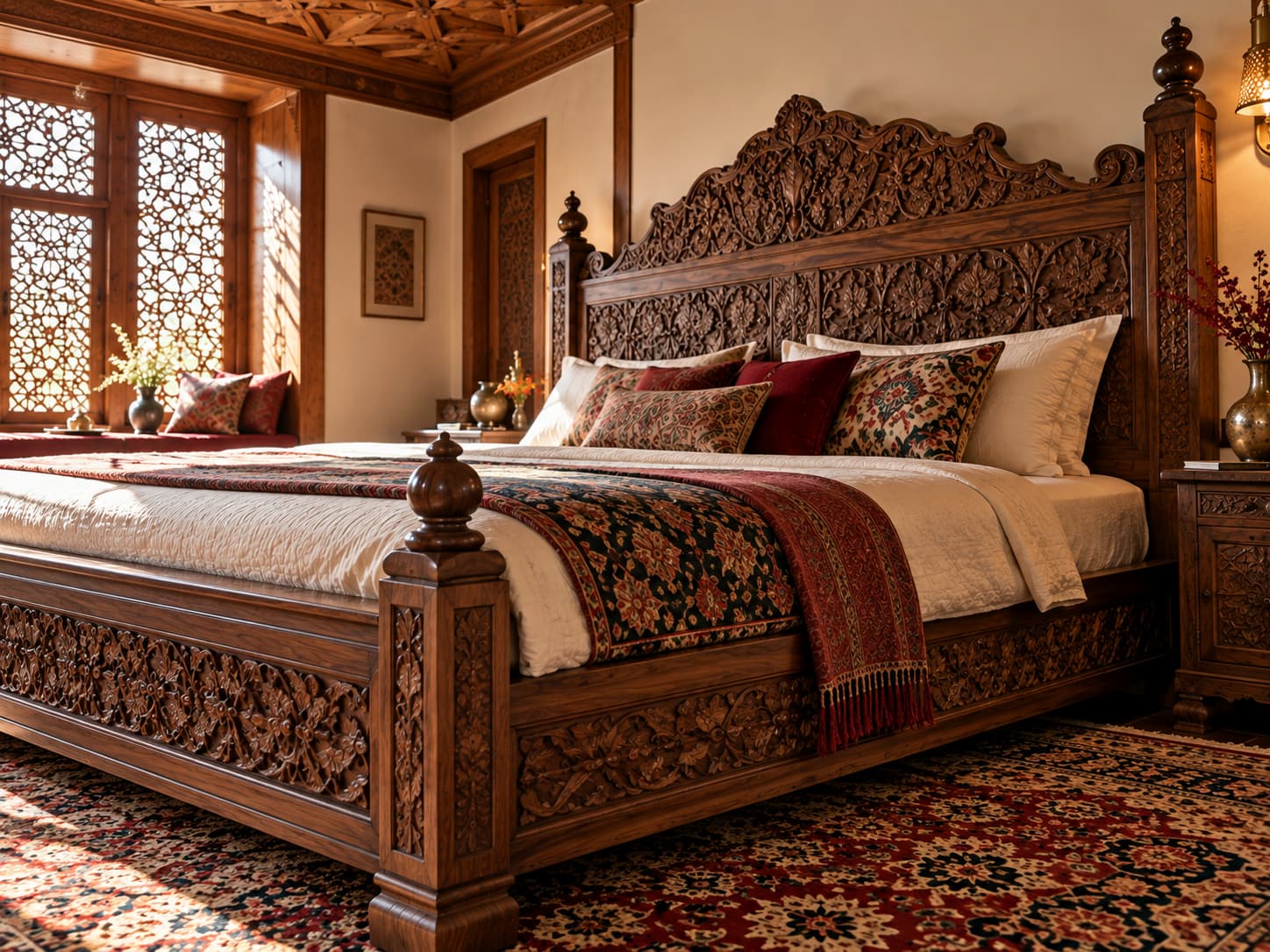 Contemporary Kashmiri Bedroom